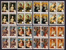 Rwanda Paintings Picasso David Boucher 8v Blocks of 4 1974 MNH SG#609-616