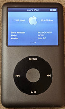 Apple iPod Classic 7th Gen A1238 160GB, Black/Grey - Fully Working