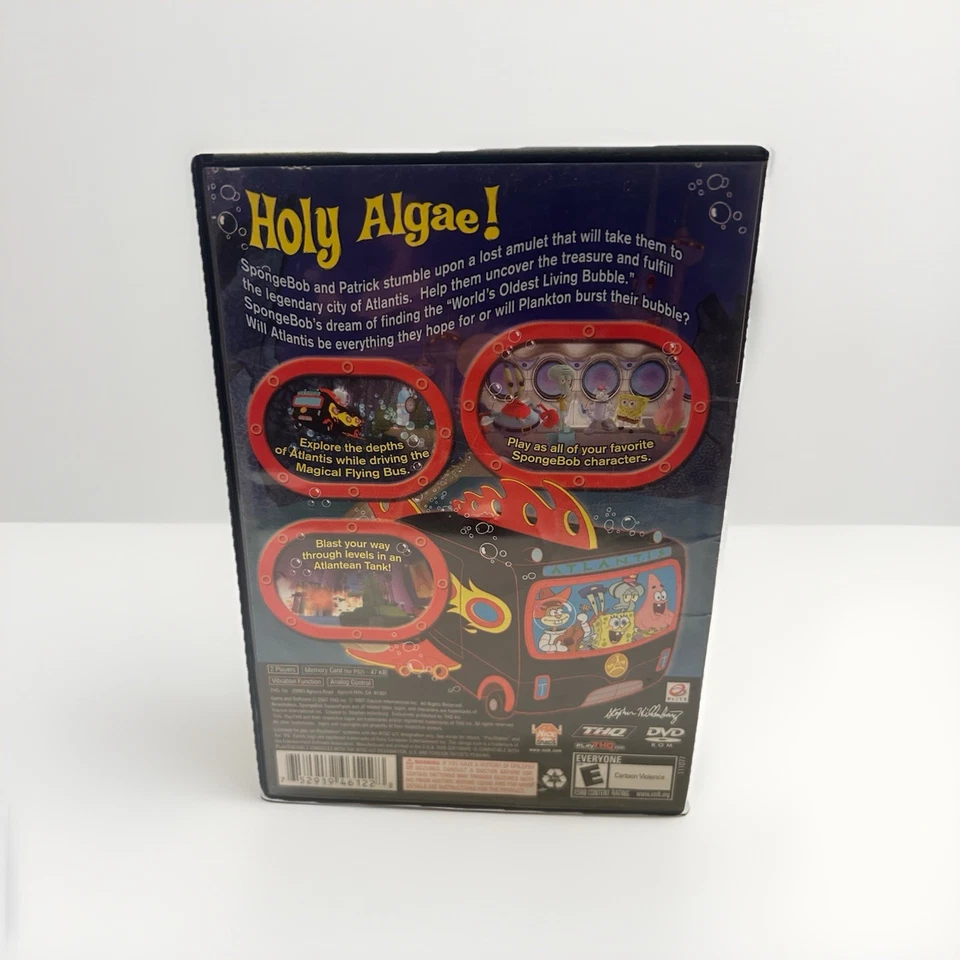 Bob Esponja Atlantis SquarePantis - PlayStation 2 PS2 - CIB Manual Completo - Imagem 3 de 3