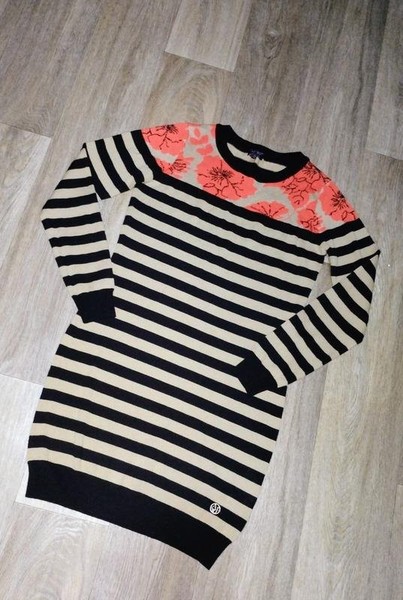 Women Armani Jeans Sweater Black Acrylic 38 / M /