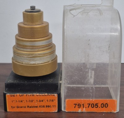 CMT 791.705.00 Collar Set for Rabbeting, 5-Piece, Used