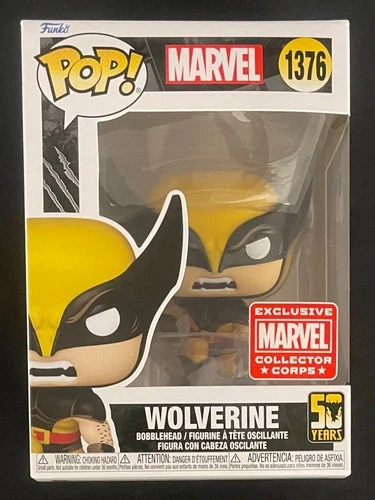Funko Pop! Wolverine 50 Years #1376 Marvel Collector Corps Exclusive