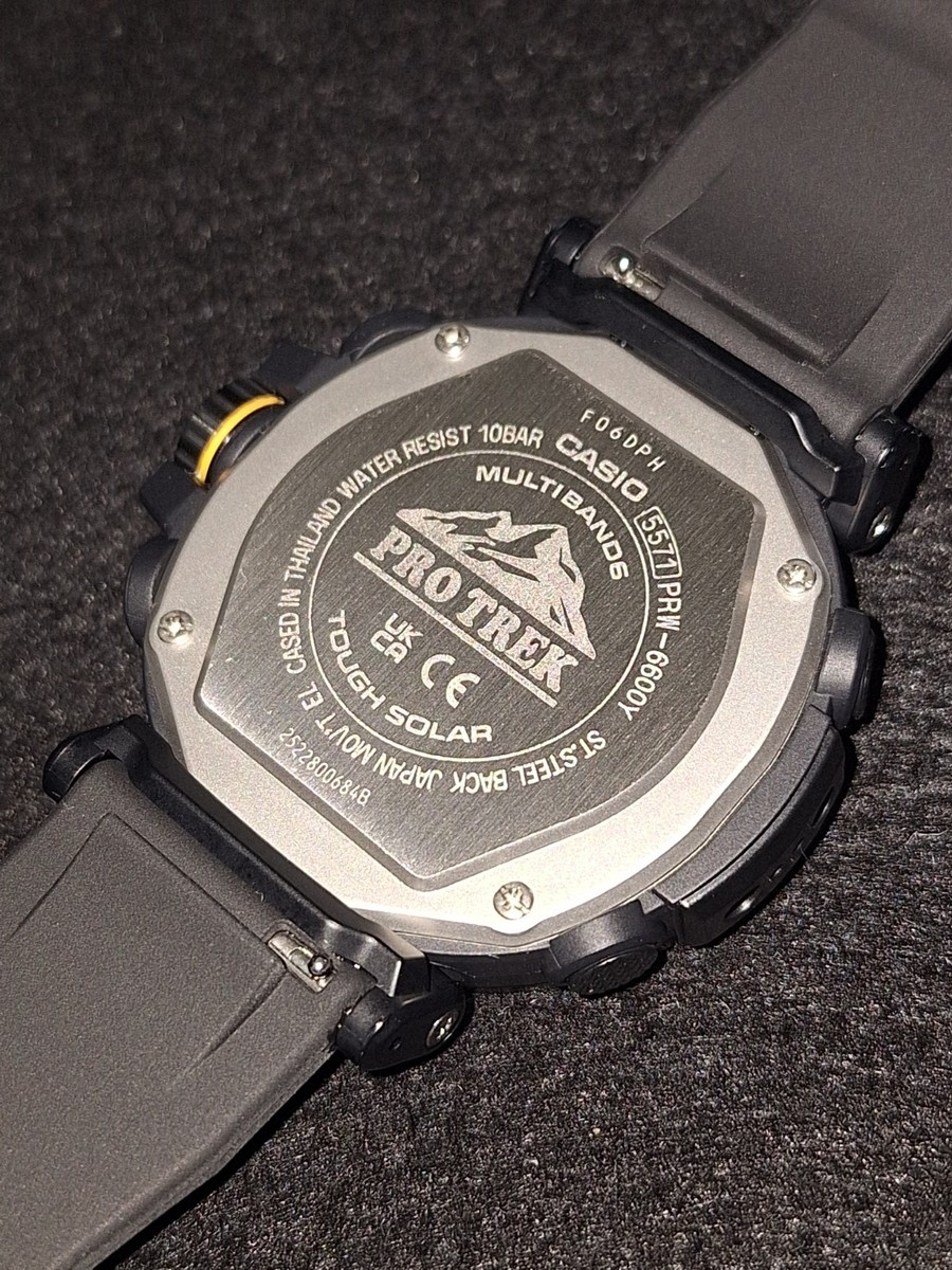 Casio Pro Trek Men's Tough Solar Triple Sensor Atomic 52mm Watch