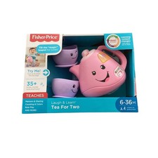 Fisher-Price Laugh  Learn Tea For Two Musical Teapot Set Pink Smart Stages NEW