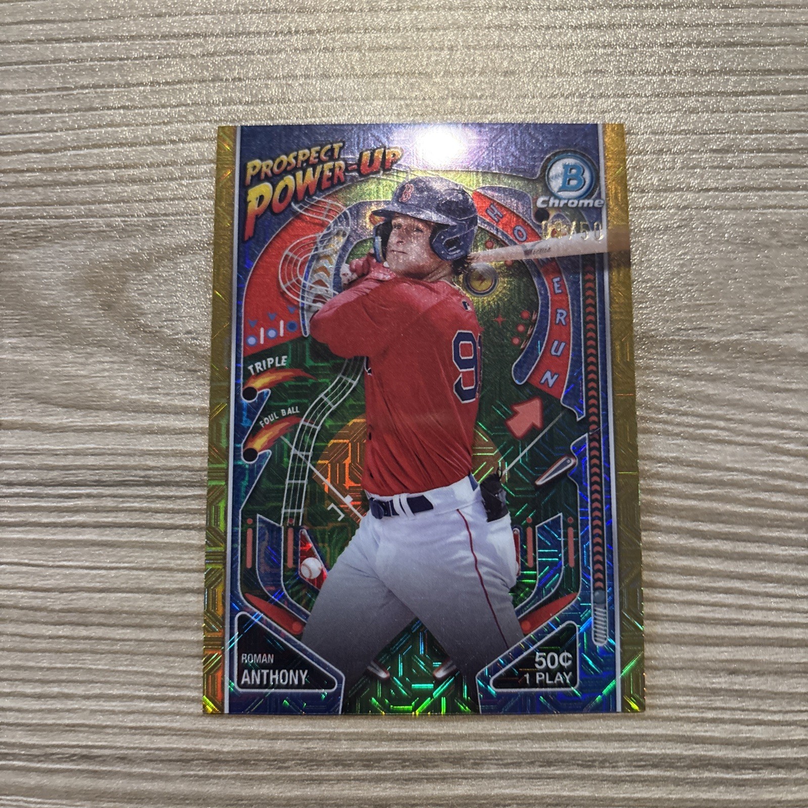 2024 Bowman Chrome Prospect Power-Up Roman Anthony PP-13 Gold /50