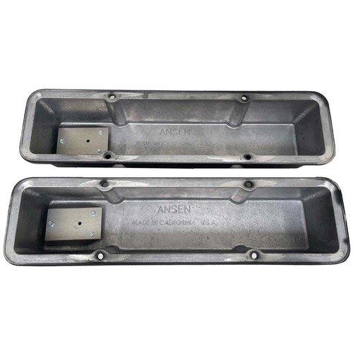 Cubiertas de válvula negras de bloque pequeño Chevy 327 pulgadas cúbicas de alto - Ansen EE. UU. - último Pr - Imagen 4 de 7