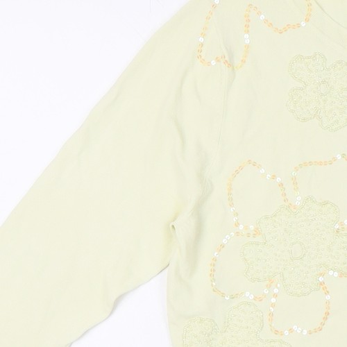 Kaleidoscope Women's Ivory Floral Jumper Size 16 - Picture 12 of 12