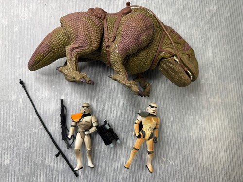 Kenner STAR WARS 1997 POTF2 FIGURE LOT/3 Patrol Dewback & Sandtrooper