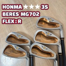 HONMA GOLF BERES MG702 5pcs Iron Set 7-9.11/AW Flex-R 3STAR AMRMRQ B49 No H/C