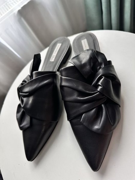 Women Tosca Blu Mules Black Leather 40