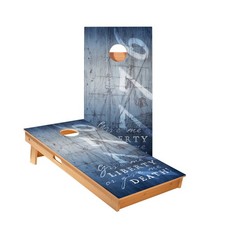 Cornhole Boards Set Skips Garage 1776 Blue ACA Regulation Outdoor Game
