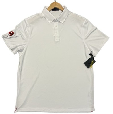 NEW G/FORE Polo Shirt Mens Size XL White Performance Stretch Golf Activewear