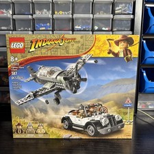LEGO Indiana Jones 77012 Fighter Plane Chase Retired Set New In Sealed Box