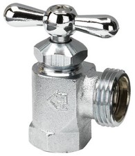 Washing Machine Valve,Front Operated,Chrome Plated Brass,Female,1/2x3/4-In. - 10