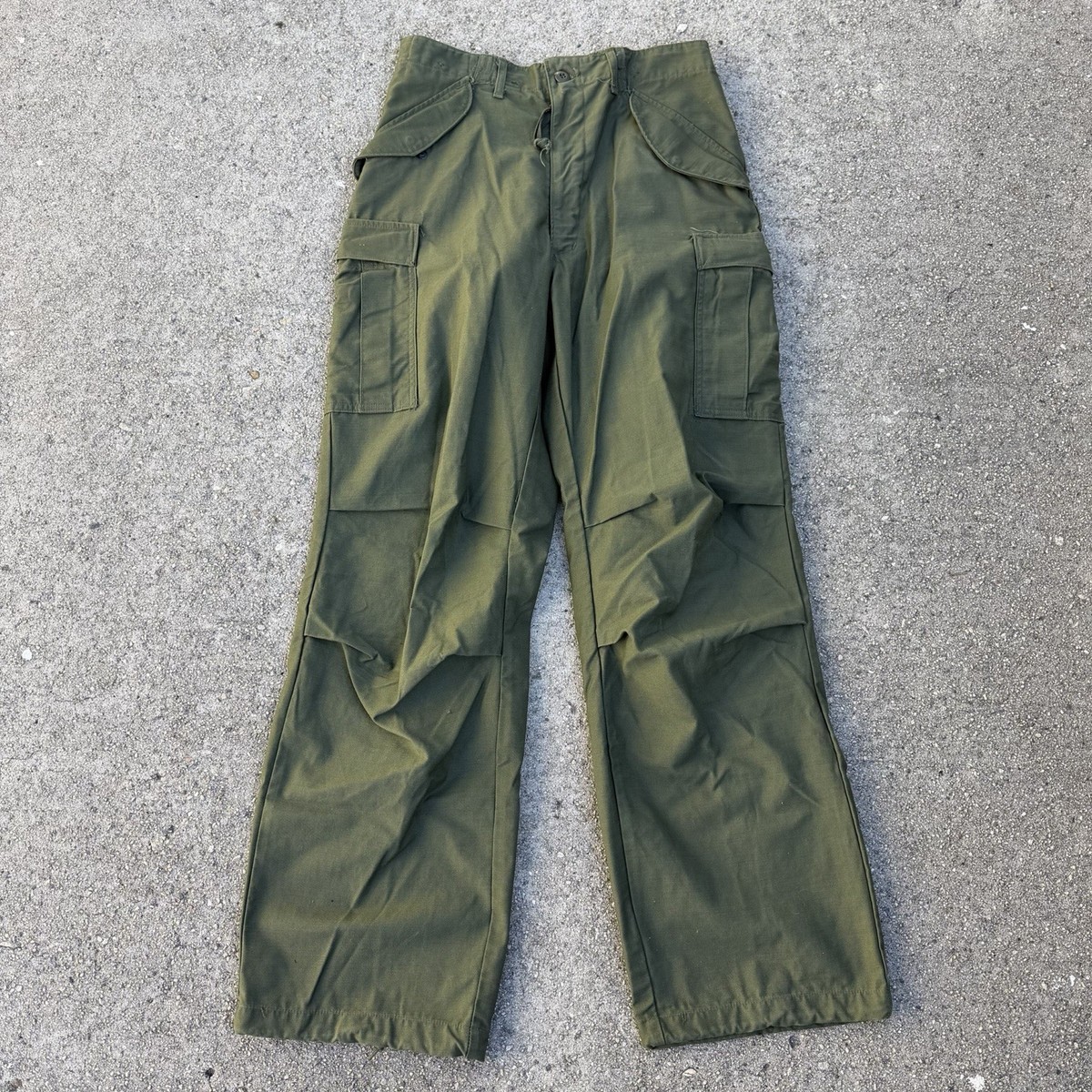 Vintage 70s M65 U.S. Army Military Field Trousers Pants Small Long
