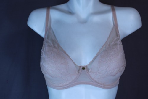 NATORI 721150 Underwire Lined Lace Floral Demi Bra Size 32DD rose
