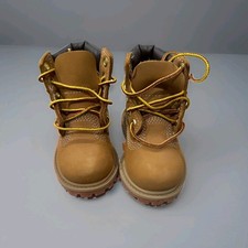 Authentic Timberland Premium Wheat Nubuck 6  Waterproof Boots Toddler Size 5 M/M