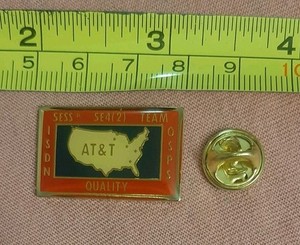 Vintage 1988 AT&T 5ESS Switch 5E4(2) Team ISDN OSPS Lapel Pin