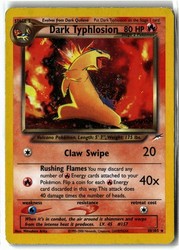 Dark Typhlosion 10/105 Neo Destiny Holo Rare