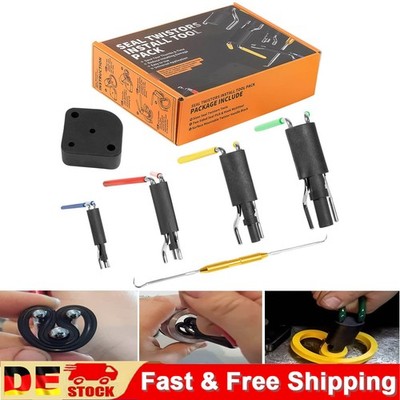 6Pcs Hydraulic Cylinder Piston Rod Seal U-Cup Twistor Installation Tool Set Kit