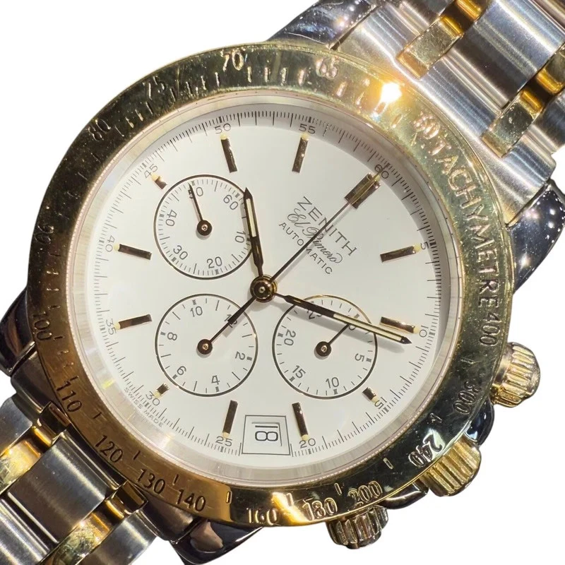 Zenith — ZENITH 53.0360.400 40mm YG White Dial Automatic Chronograph, Date 1995 #OKW2118
