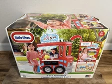 Little Tikes 2-in-1 FOOD TRUCK DELUXE Pretend Play Food Kitchen RARE & HTF - NEW