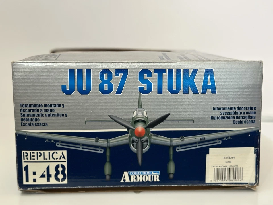 Franklin Mint Armour 1/48 B11B264 Luftwaffe JU-87B-2 Stuka Segunda Guerra Mundial Diecast - Leer Foto 2 de 4