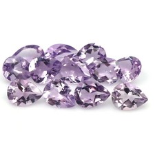 11.52 CT. Gemstone Unheated 12Pcs Pink Amethyst Brazil Pear