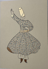 Handgemaltes Kunstwerk – Derwisch / Sufi-Motiv