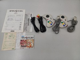SEGA Saturn Console White Model Late Production Japan Box Manual Controller x2