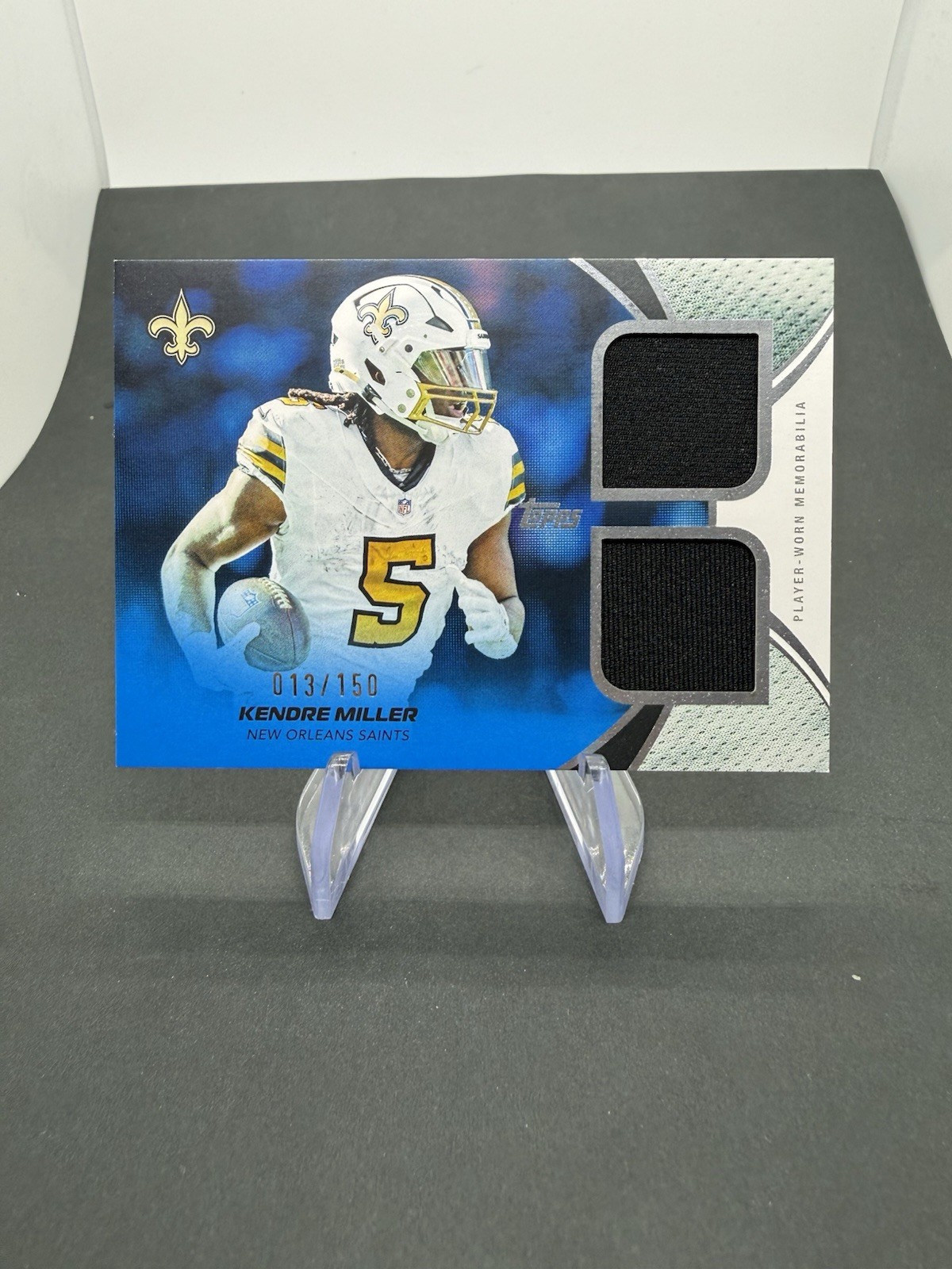 Kendre Miller /150 New Orleans Saints Mem Dual Relic patch