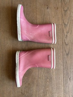 Pinkfarbene Aigle Regenstiefel Größe 34