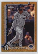 2025 Topps Chrome Logofractor Edition Gold Refractor 45/50 Jazz Chisholm Jr 8e3