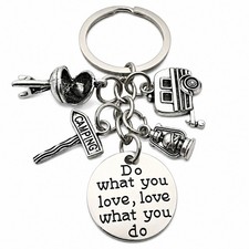 Camping Gifts Ideas Caravan Travels Campers Key Ring Keychain Keyring Charms