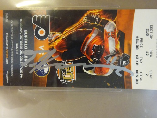 Signed Travis Konecny Autographed 2016 Flyers Ticket Stub Slab Encapsulated - Picture 5 of 9