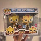 Funko Pop! Games Super Sonic & Super Shadow 2-Pack Flocked, targetcon exclusive