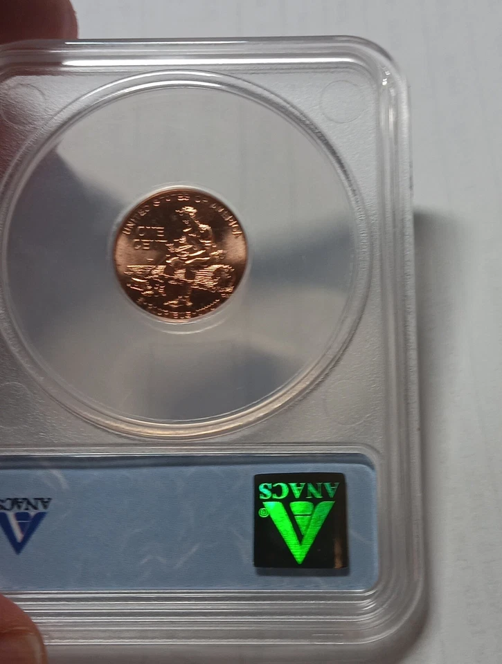 2009 FORMATIVE YEARS  MINT ERROR ANACS MS-66 RD - Die Clash "Chin Whiskers " - Image 2 of 3