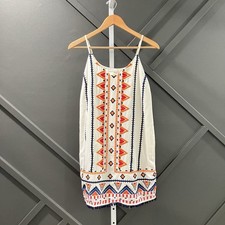 A.ELY Los Angeles Embroidered Shift Dress Women’s Small Boho Sleeveless M