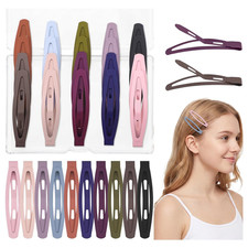 20 Pcs Snap Hair Clips for Women Girls, 2.36 Inch Metal Barrettes 10 Matte Col