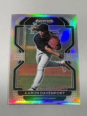 2022 Prizm Draft Baseball Silver Prizm - Aaron Davenport - Hawaii