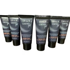 6 Pack IBD Pro-Hybrid Nail Control Gel Warm Pink LED/UV Builder Enhancement Gel