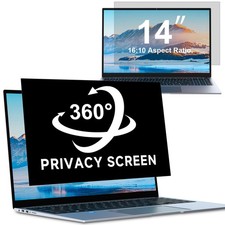 ZOEGAA 4-way 360 Laptop Privacy Screen For 14 Inch 16:10 Computer, ... Fast