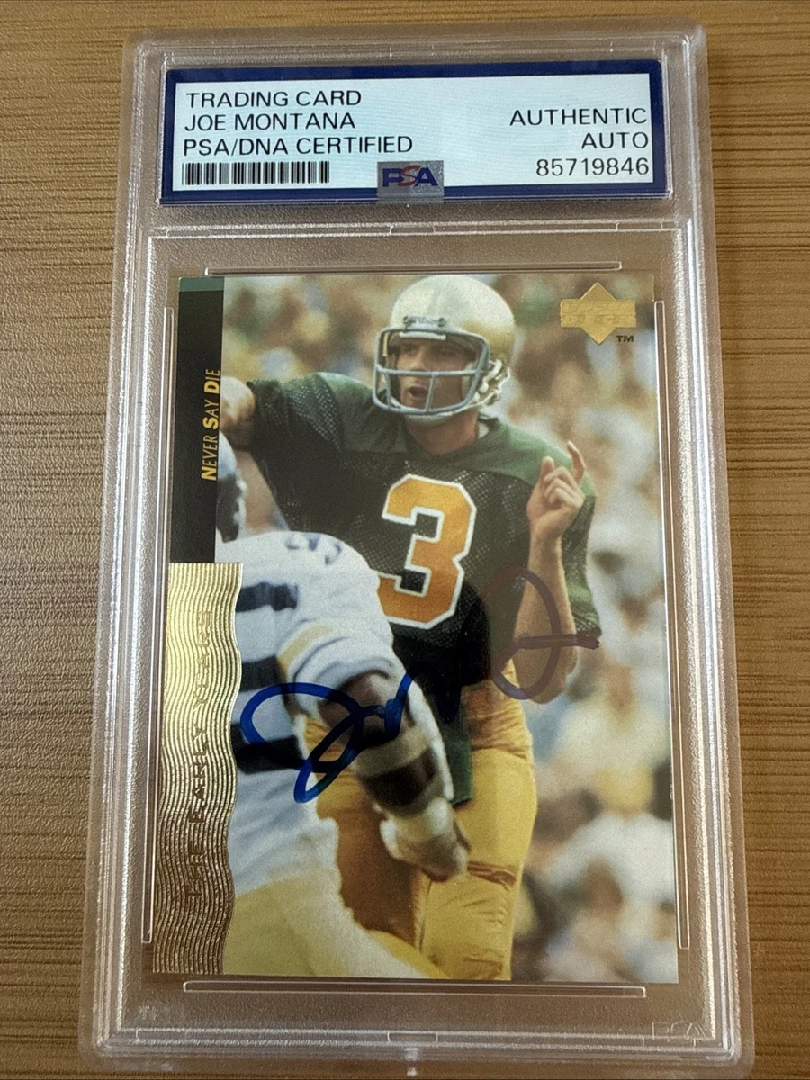 その他 Joe Montana Auto psa9 Las mejores ofertas en Joe Montana Tarjetas de Colección de fútbol