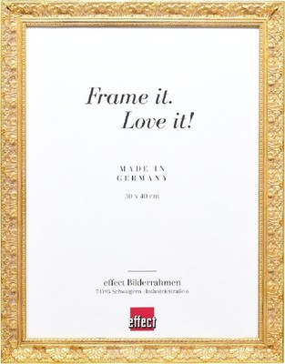 Effect Holzrahmen Profil 75 Barockstil gold 14,8x21 cm Kunstglas