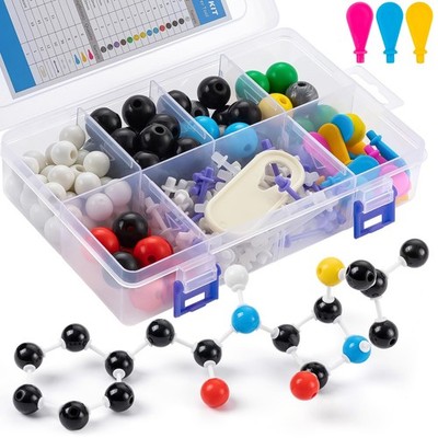 HFKPJRT Molecular Model Kit, 208 Pcs 5.11 x 7.67 x 1.77 inches, 1 Set
