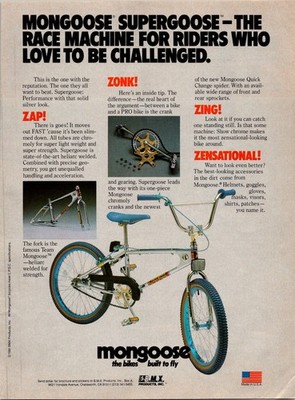 1982   MONGOOSE Bike Print Ad   80s BMX  FA.39