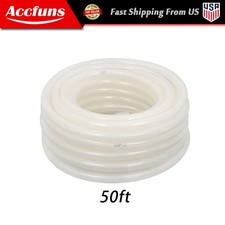 Braided Clear Vinyl Tubing 1/2" ID 3/4" OD PVC High Pressure Water Hose 50FT New