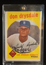 1959 Topps - Don Drysdale #387 A.I Graded 4