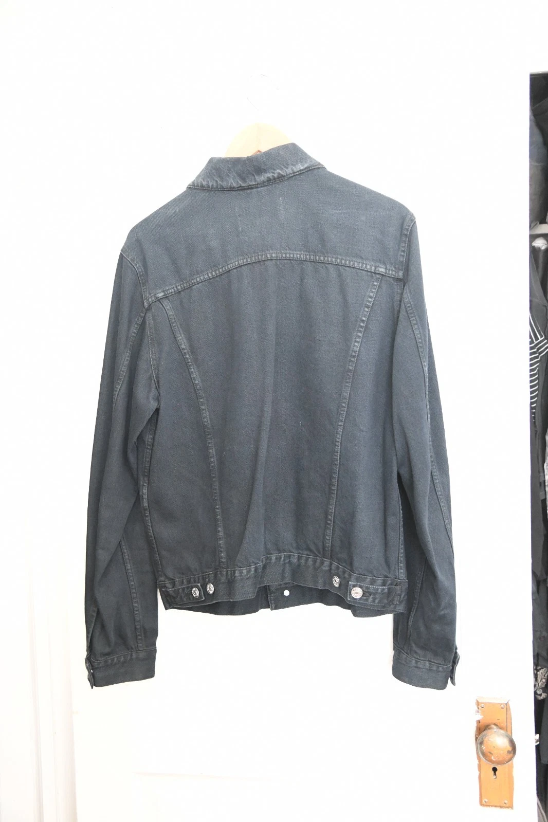 Acne Studios Jam Overdye PAW15 Dark Blue Denim Trucker Jacket / Size 52 / Large image 4