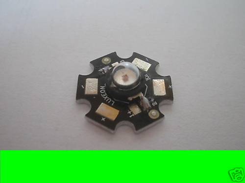 1w 1watt LED VERDE ALTA POTENZA 60 LUMEN 3.3-3.5v - Foto 1 di 1